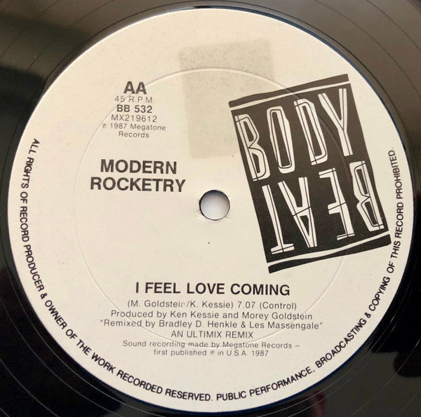 Modern Rocketry : I Feel Love Coming (12", Maxi)