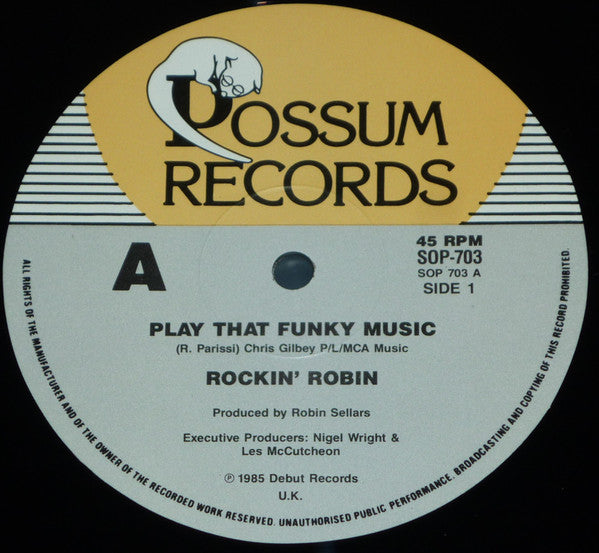 Rockin&#39; Robin (2) : Play That Funky Music (12&quot;)