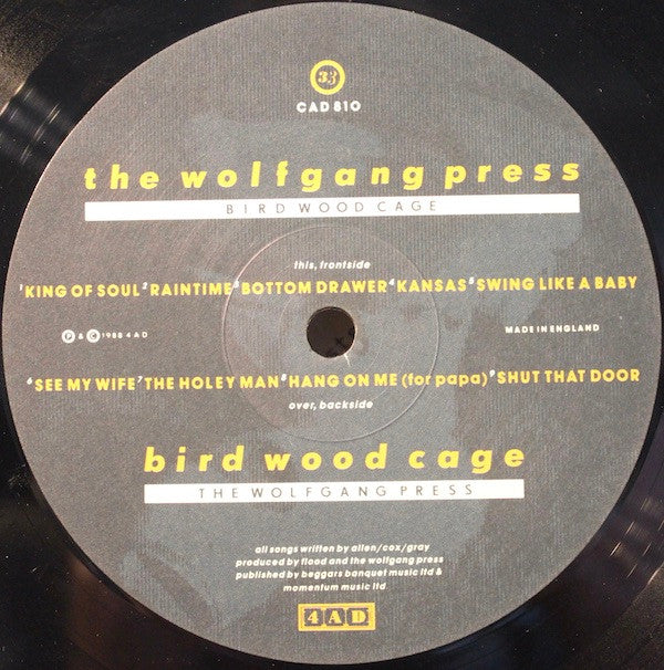 The Wolfgang Press : Bird Wood Cage (LP, Album)