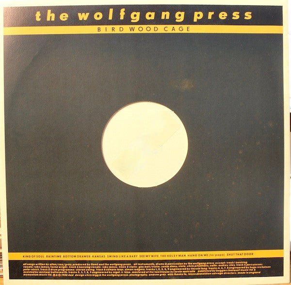 The Wolfgang Press : Bird Wood Cage (LP, Album)