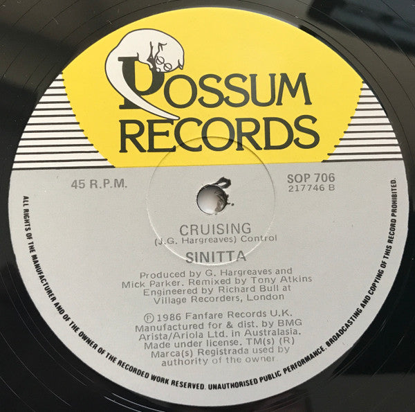 Sinitta : So Macho (12")