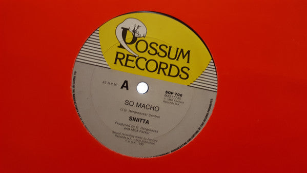Sinitta : So Macho (12")