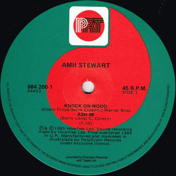 Amii Stewart : Knock On Wood (Ash 48) / Light My Fire (137 Disco Heaven) (New Remix) (12")