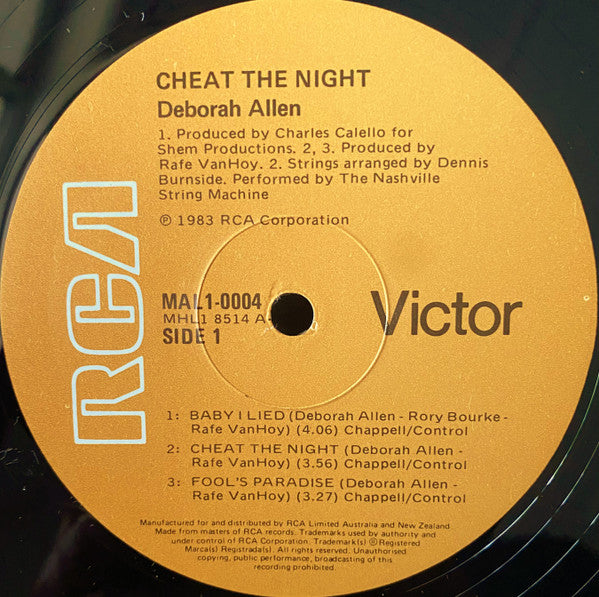 Deborah Allen : Cheat The Night (LP, MiniAlbum)