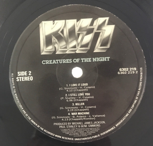 Kiss : Creatures Of The Night (LP, Album)