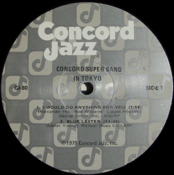Concord Super Band : In Tokyo (2xLP, Album, Sil)