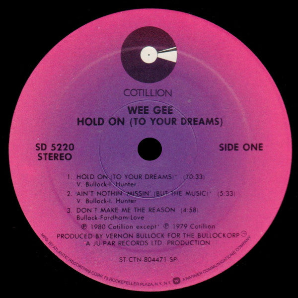 Wee Gee : Hold On (To Your Dreams) (LP, Album, SP )