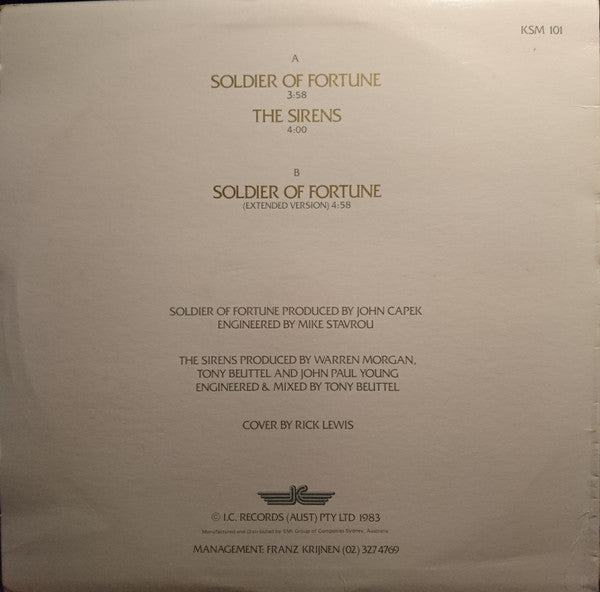 John Paul Young : Soldier Of Fortune (12", Maxi)