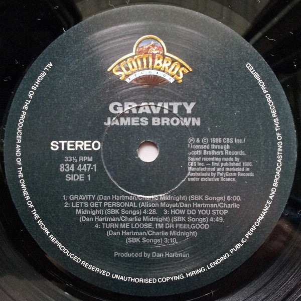 James Brown : Gravity (LP)