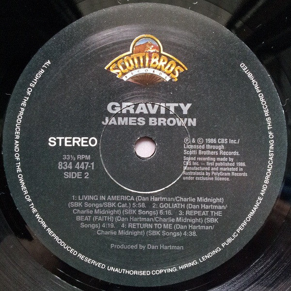 James Brown : Gravity (LP)
