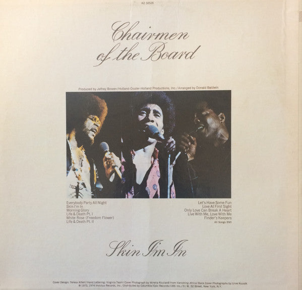 Chairmen Of The Board : Skin I'm In (LP, Album)