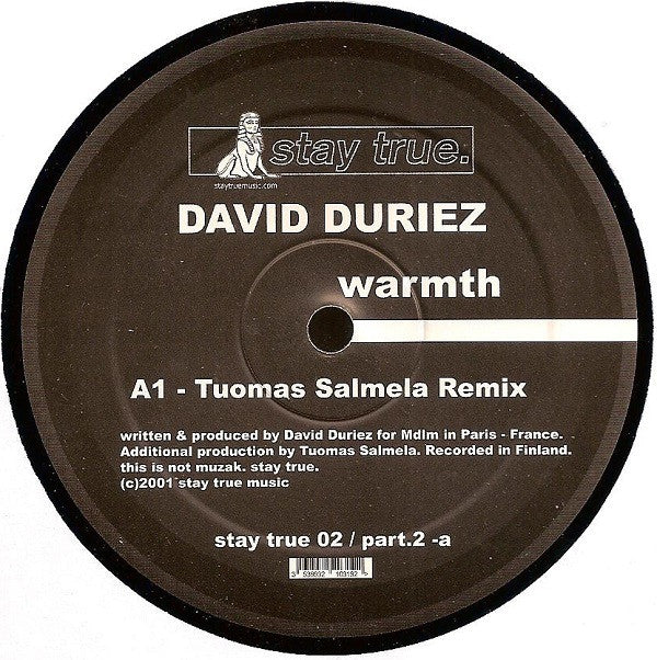 David Duriez : Warmth Part .2 (12")