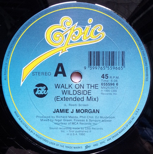 Jamie J. Morgan : Walk On The Wild Side (12")