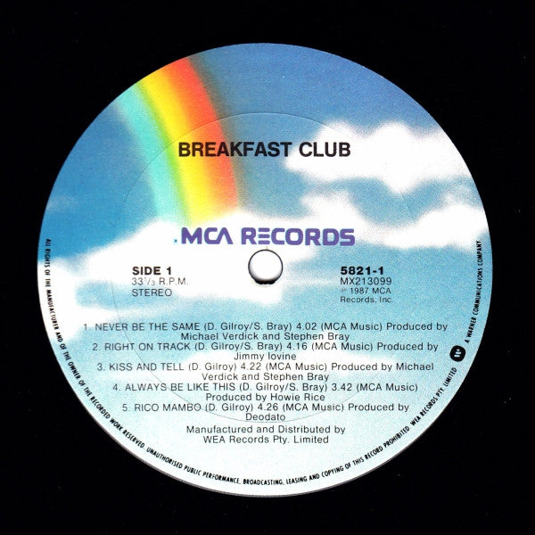 Breakfast Club : Breakfast Club (LP, Album)