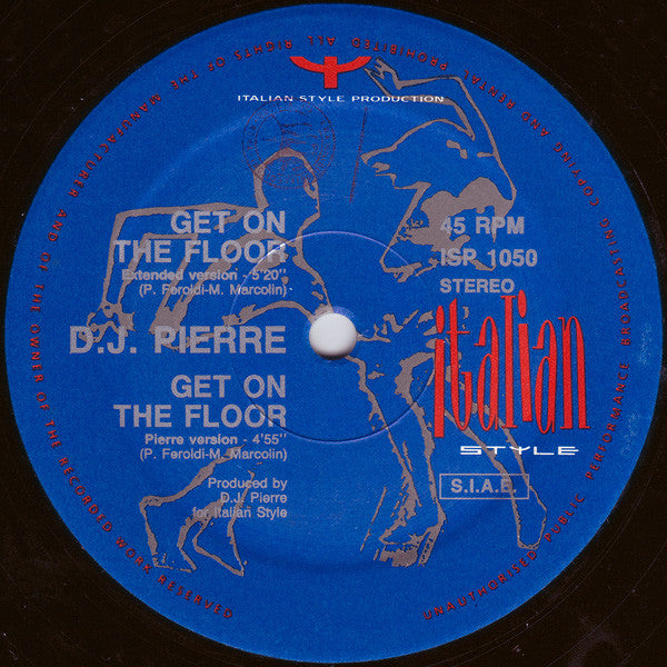 DJ Pierre (2) : Get On The Floor (12", Pic)