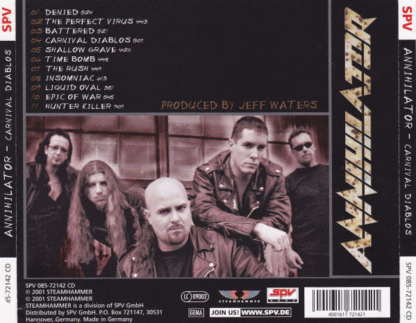 Annihilator (2) : Carnival Diablos (CD, Album)