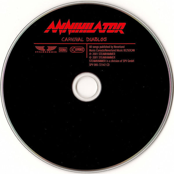 Annihilator (2) : Carnival Diablos (CD, Album)