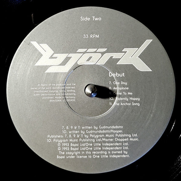 Björk : Debut (LP, Album, RE)