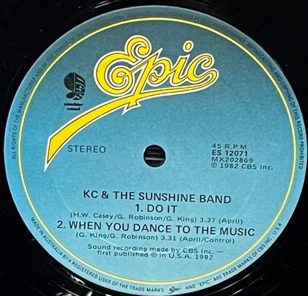 KC & The Sunshine Band : (You Said) Gimme Some More (12")