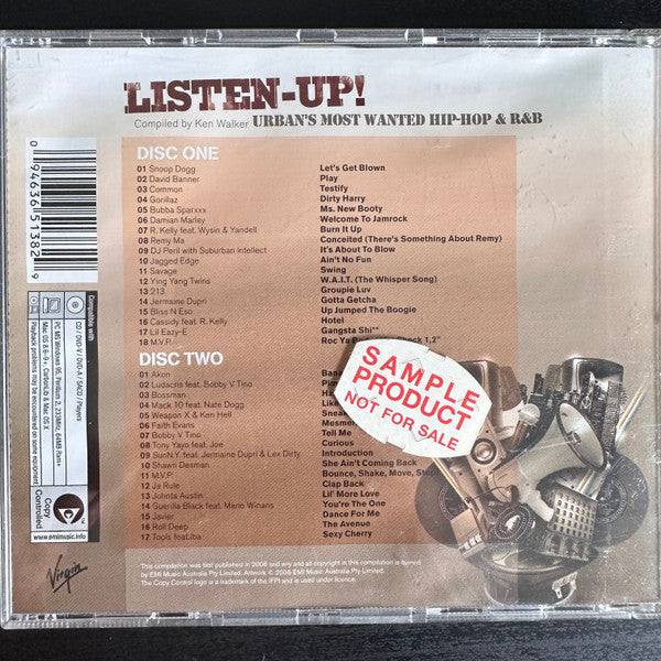 Various : Listen-Up! Urban's Most Wanted Hip-Hop & R&B (2xCD, Album, Comp, Copy Prot.)