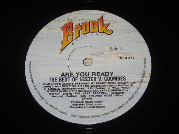 Lester V. Coombs : Are You Ready The Best Of Lester V. Coombs (LP, Album)