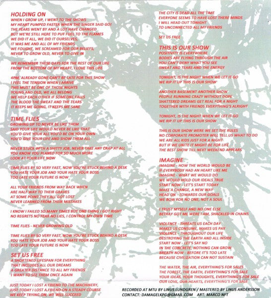 Damage (12) : Energy EP (7", EP, RP)