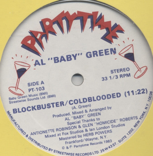 Al &quot;Baby&quot; Green : Blockbuster / Coldblooded (12&quot;)