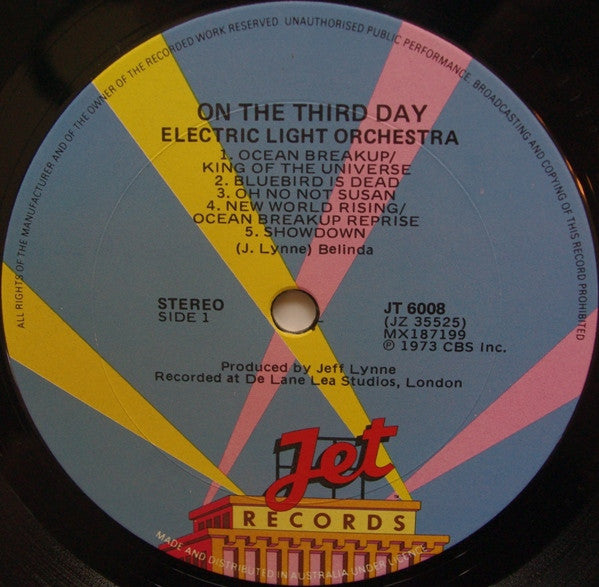 Electric Light Orchestra : On The Third Day (LP, Album, RE)