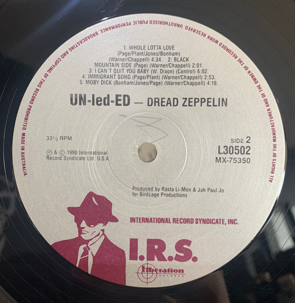 Dread Zeppelin : Un-Led-Ed (LP, Album, Bla)