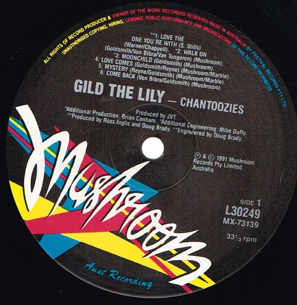 The Chantoozies : Gild The Lily (LP, Album)