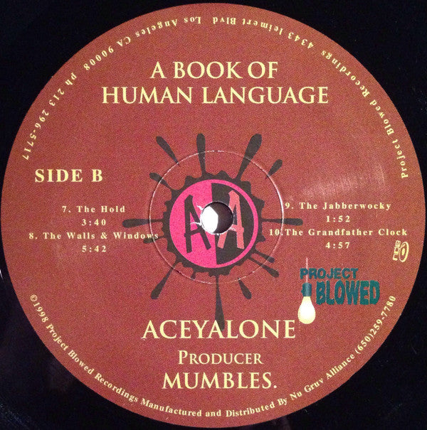 Aceyalone Accompanied By Mumbles : A Book Of Human Language (2xLP, Album)