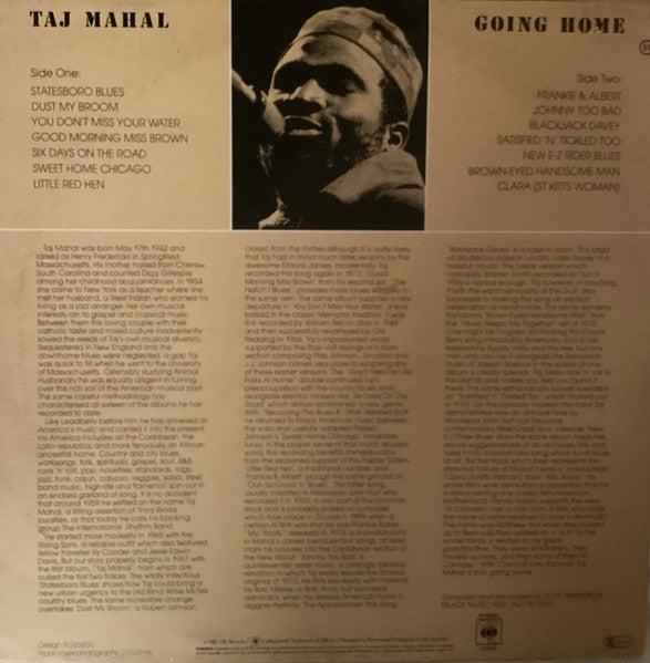 Taj Mahal : Going Home (LP, Comp)