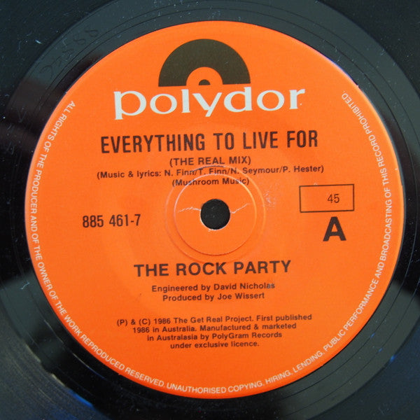 The Rock Party : Everything To Live For (7&quot;)