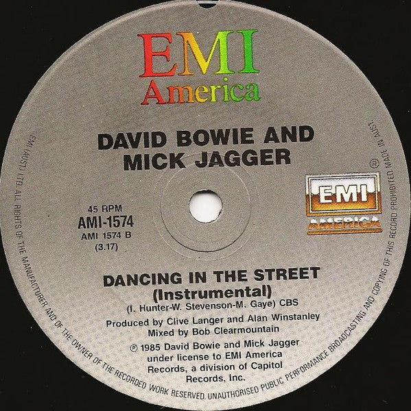 David Bowie And Mick Jagger : Dancing In The Street (7", Single)