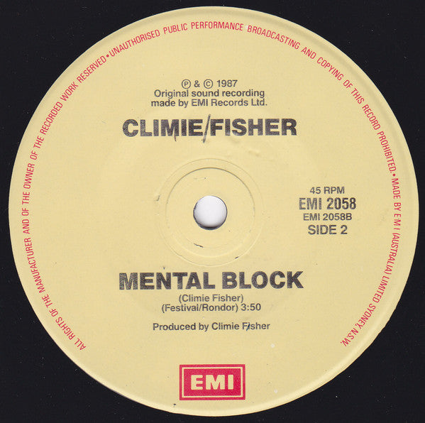 Climie Fisher : Rise To The Occasion (Hip Hop Mix) (7")