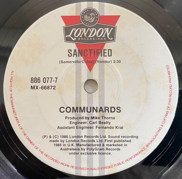 The Communards : Don't Leave Me This Way (7", Single)