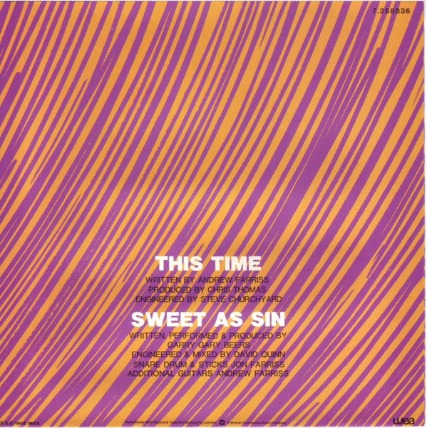 INXS : This Time (7", Single)