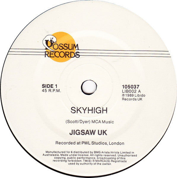 Jigsaw (3) : Skyhigh (7", Single)