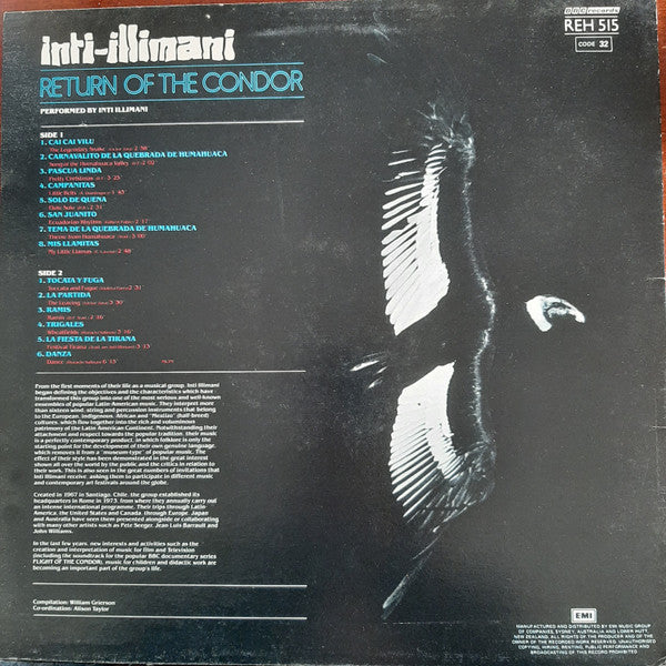 Inti Illimani : Return Of The Condor (LP, Comp)