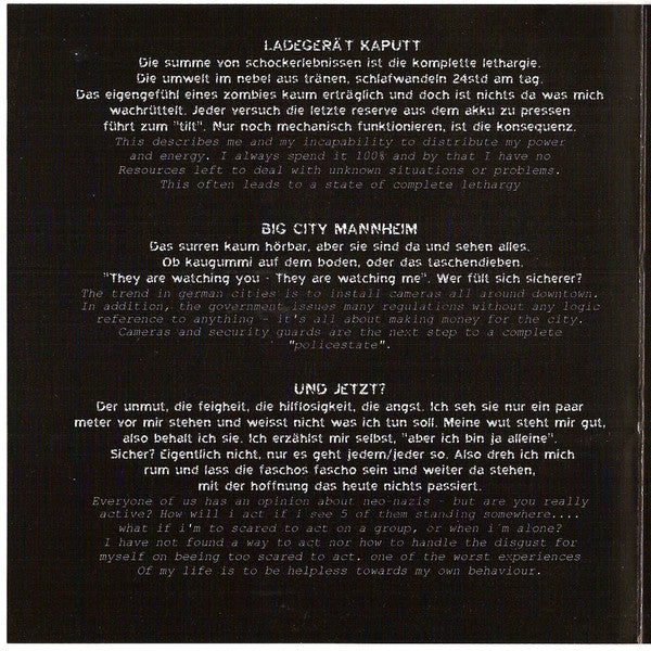 My Own Lies : Sounds Like An Accident (7")