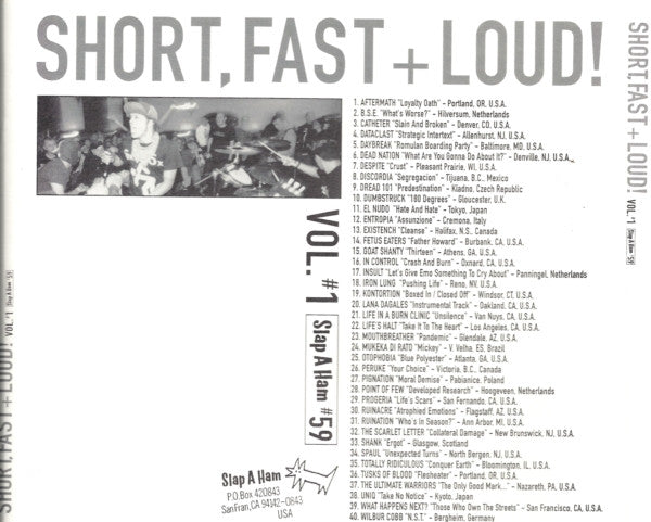 Various : Short, Fast + Loud! Vol. #1 (CD, Comp)