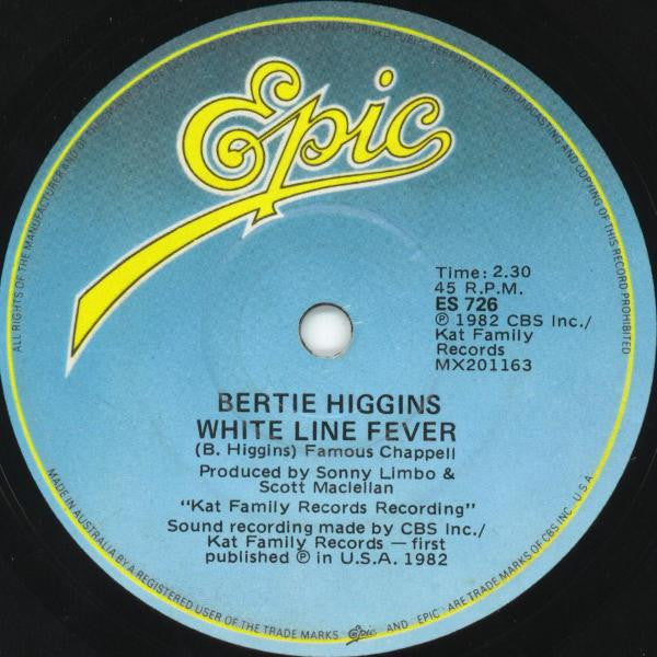 Bertie Higgins : Key Largo (7", Single)