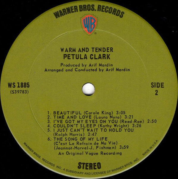 Petula Clark : Warm And Tender (LP, Album)