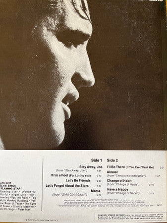 Elvis Presley : Let's Be Friends (LP, Album, RE)