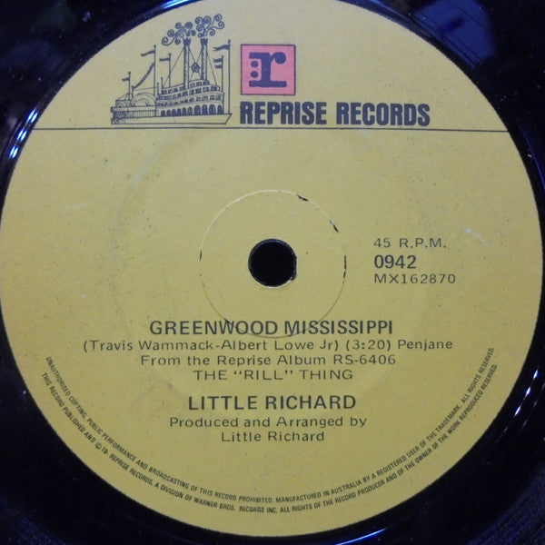 Little Richard : Greenwood Mississippi / I Saw Her Standing There (7", Single)