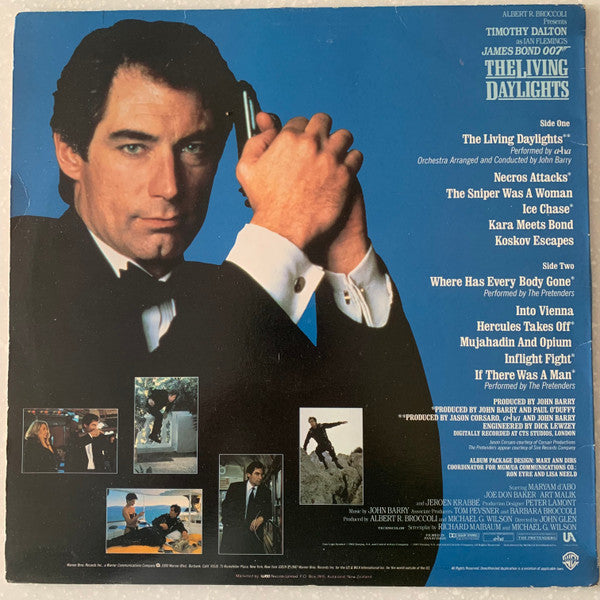 John Barry, Various : The Living Daylights (Original Motion Picture Soundtrack) (LP, Album)