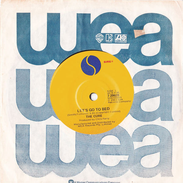 The Cure : Let's Go To Bed (7", Single)