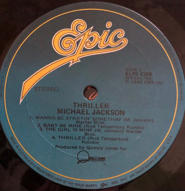 Michael Jackson : Thriller (LP, Album, Gat)