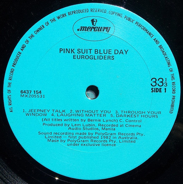 Eurogliders : Pink Suit Blue Day (LP, Album)