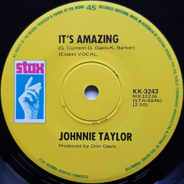 Johnnie Taylor : I Could Never Be President (7", Single)